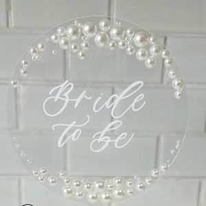 Bride to be cake topper